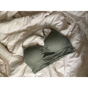 Green push-up bralette